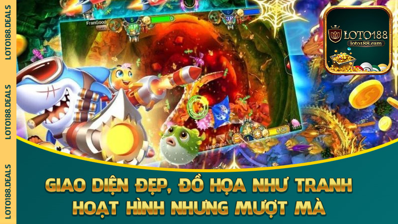 Giao diện đẹp, đồ họa như tranh hoạt hình nhưng mượt mà