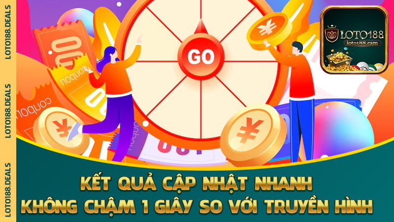 Kết quả cập nhật nhanh, không chậm 1 giây so với truyền hình